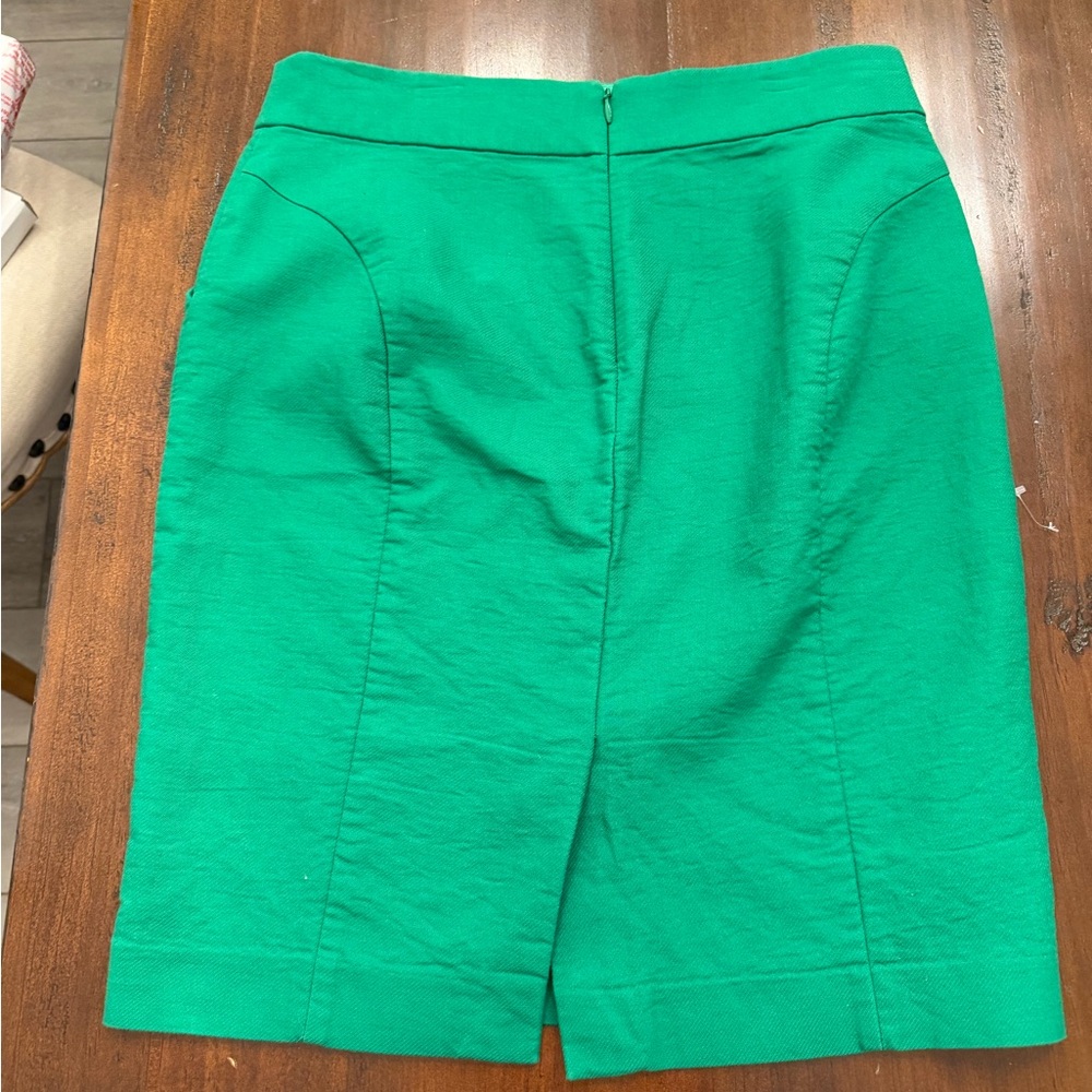 J. Crew Vibrant Green Skirt Sz 6 - Picture 3 of 3